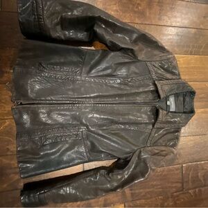 Men's Black Leather Jacket